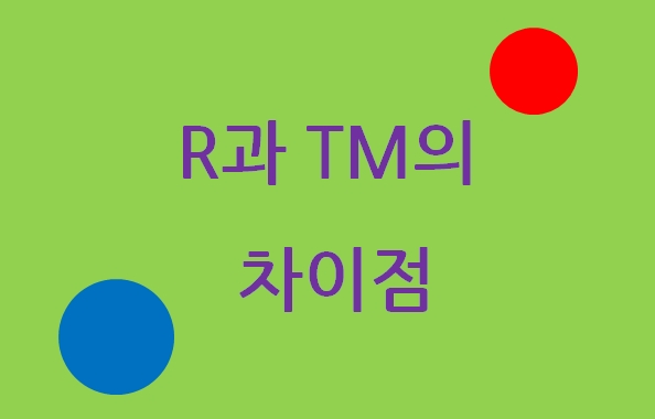 R과 TM의 차이점
